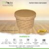 Paper Food Container - kraft Paper with Lid - 500ml
