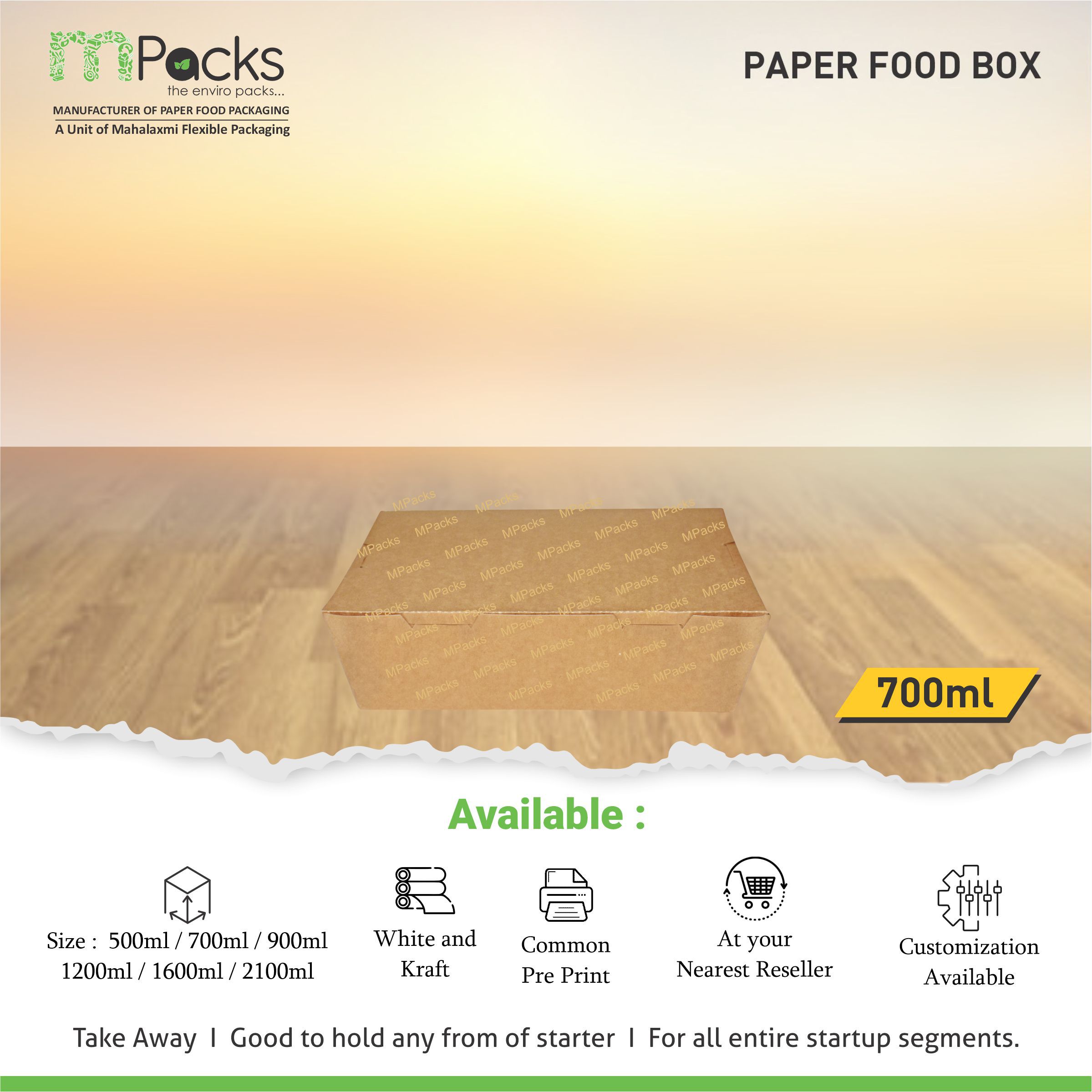 Paper Food Box 700 ml