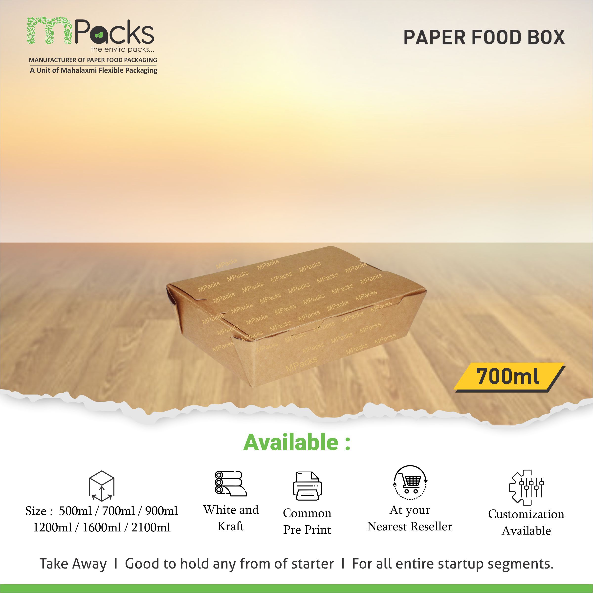 Paper Food Box 700 ml