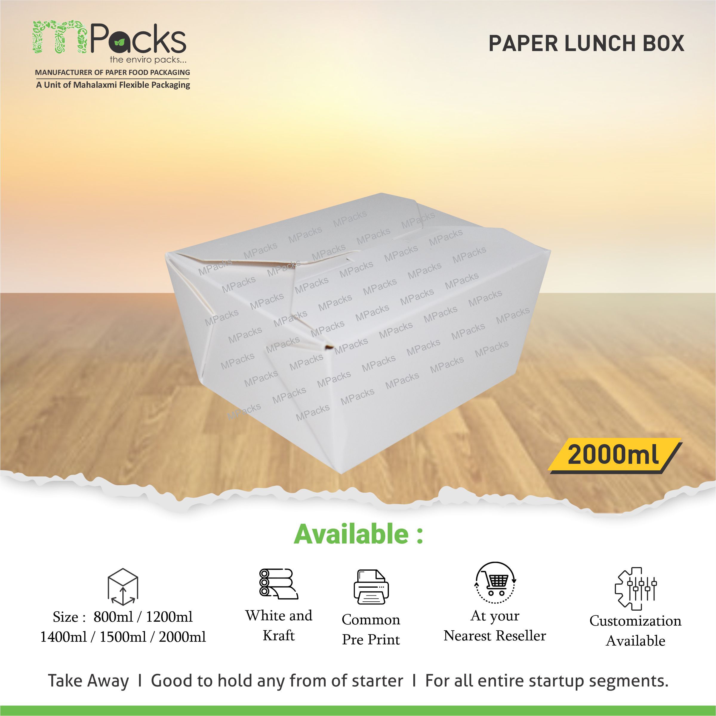 paper lunch box 2000