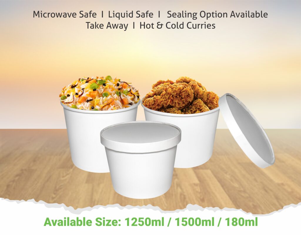 Paper Tub | Paper tub bowl | Customize Paper tub Bowl with lid | white paper tub bowl